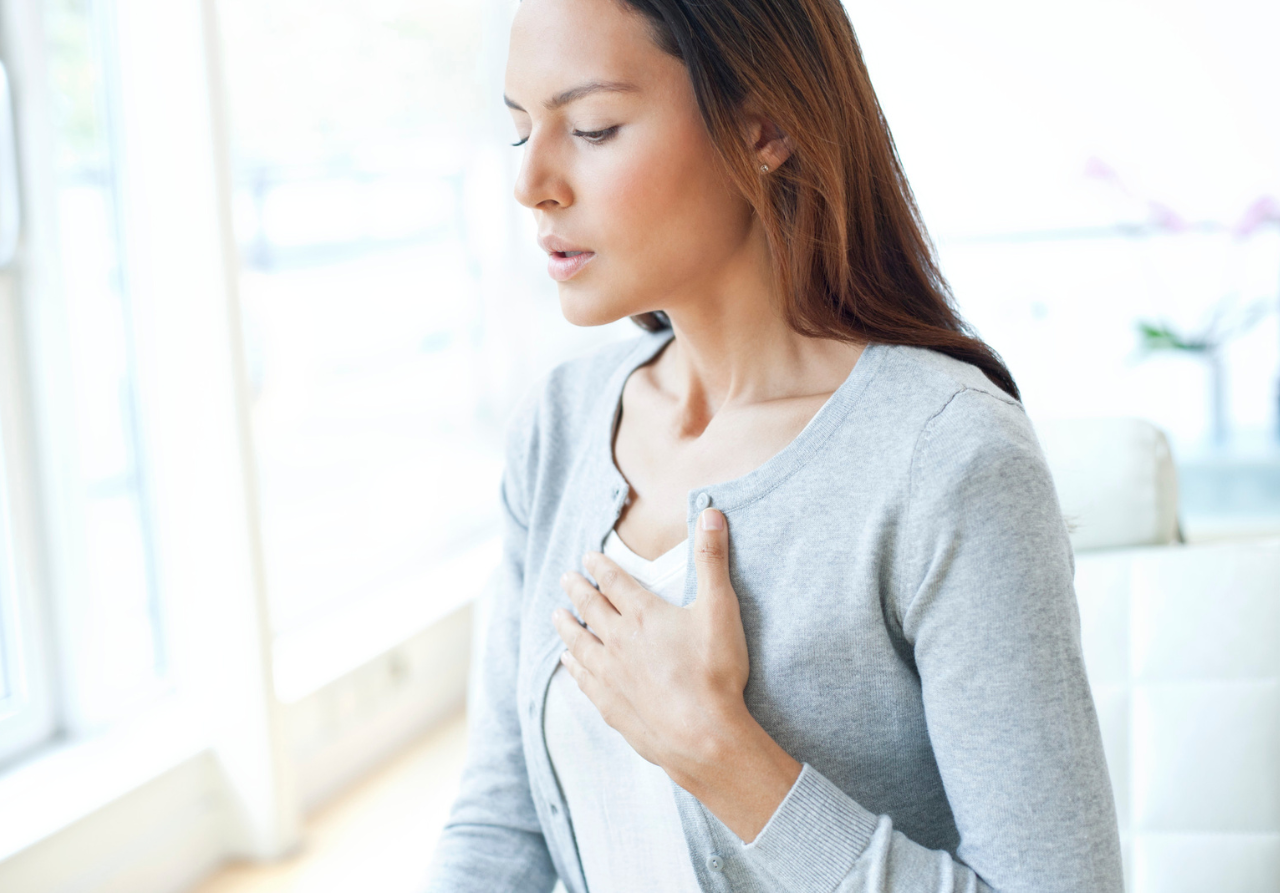 Woman using Natural Remedies for Asthma