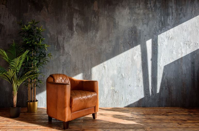 faux leather chair