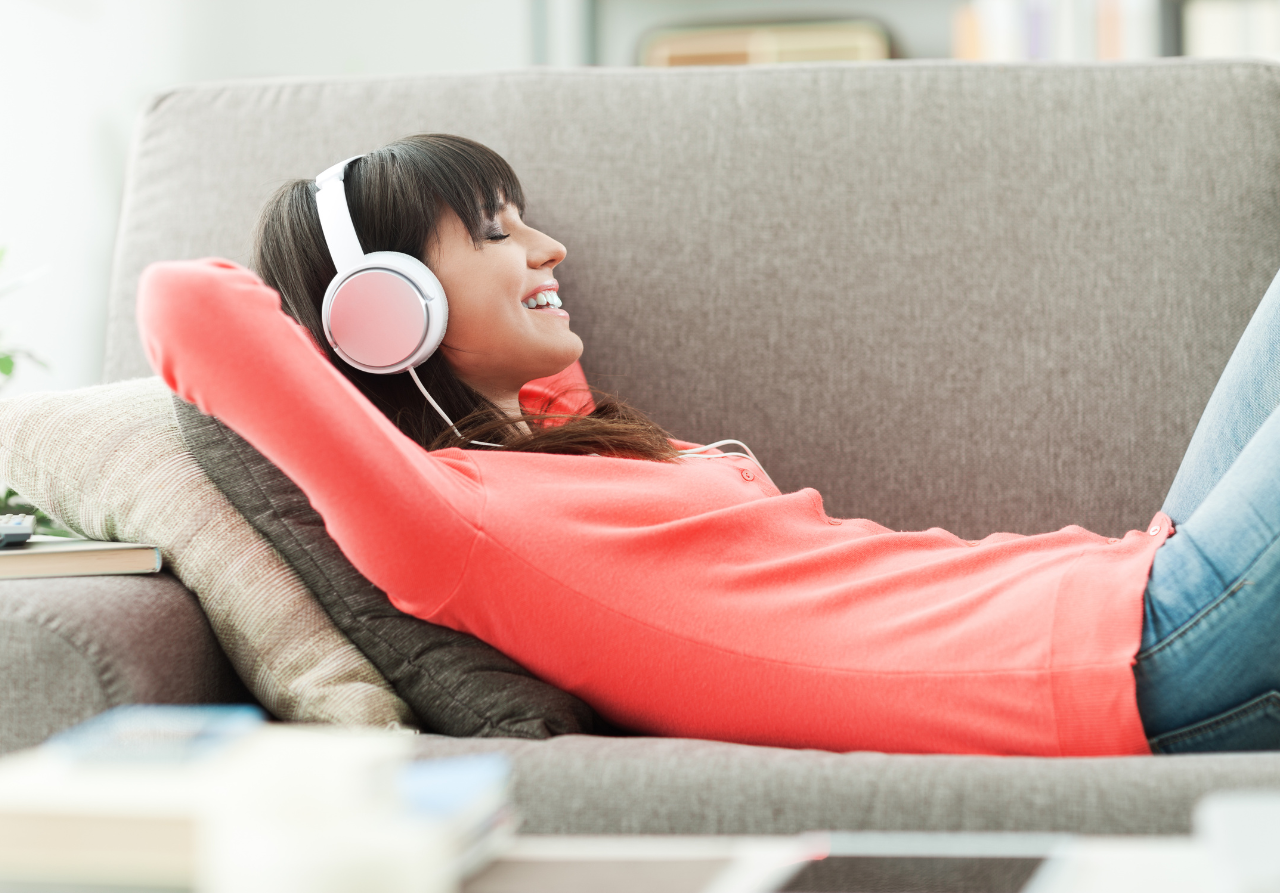 woman relaxing for her health