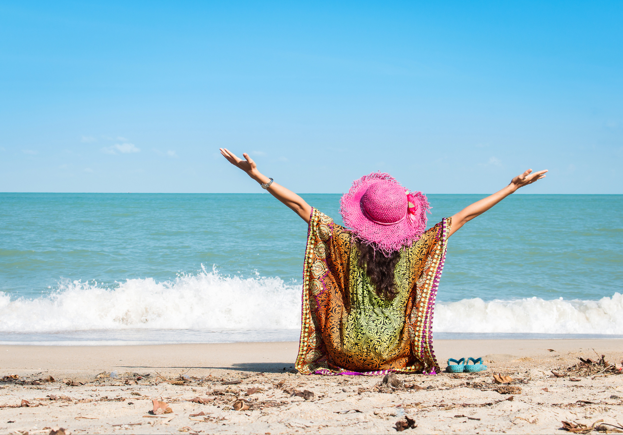 woman enjoying health and wellness