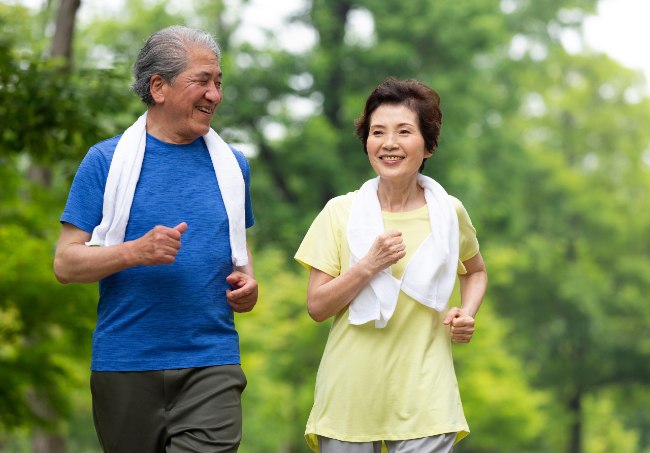 older adults exercising