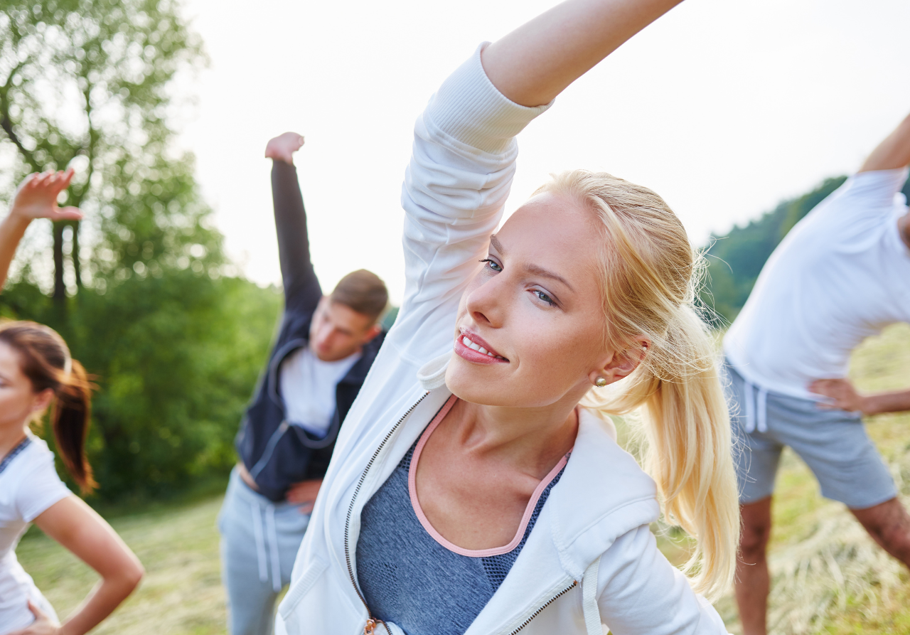 woman practicing personal health and wellness
