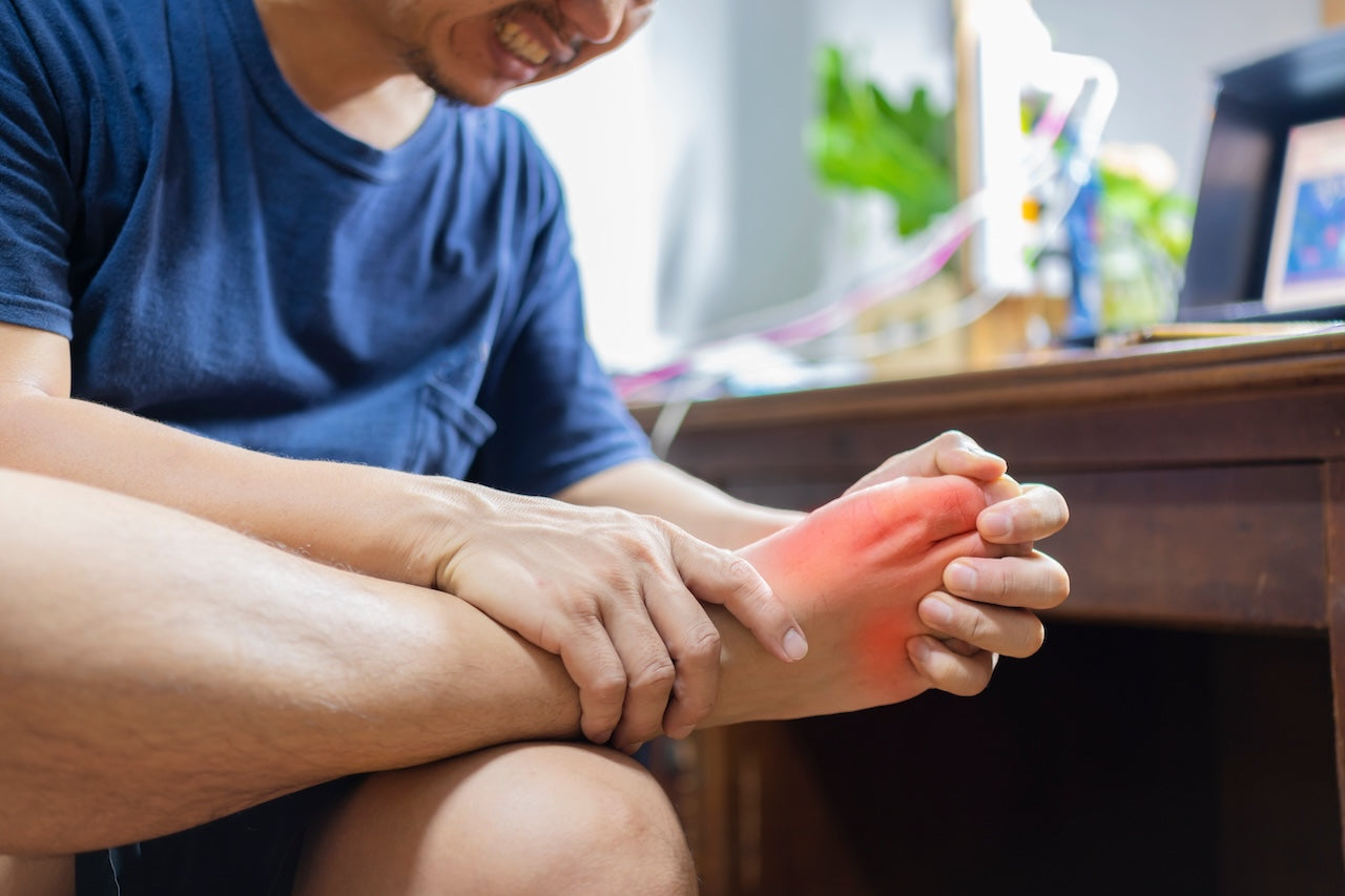 man-needing-gout-self-care