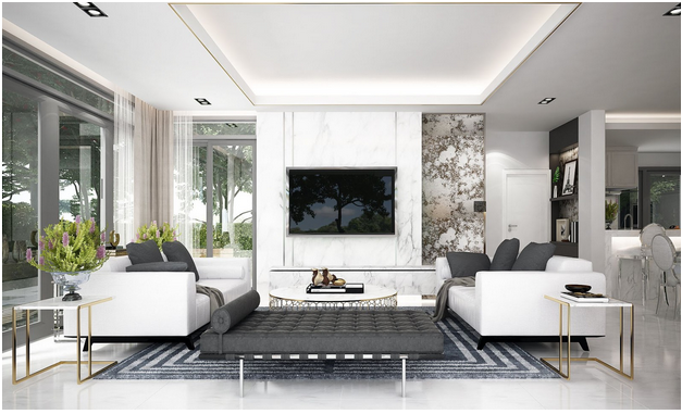 modern living room with quality furniture that will last