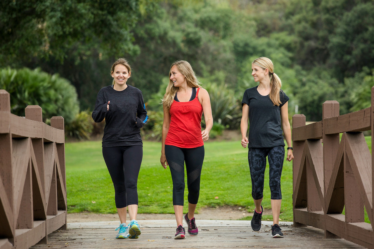 people walking for spring wellness