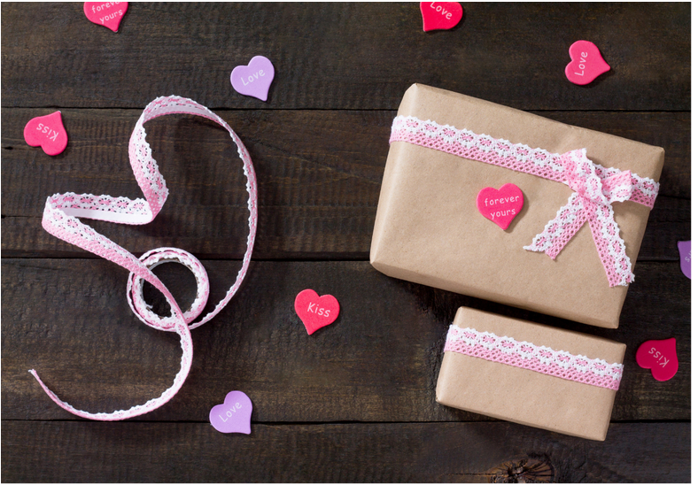 photo of a valentine present