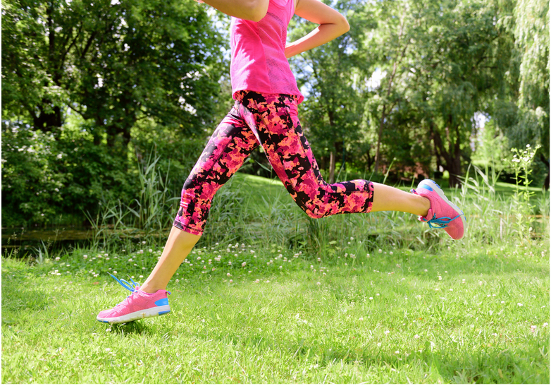 photo of a woman jogging 