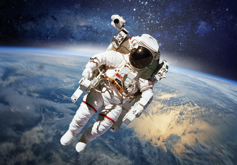 photo of an astronaut in space