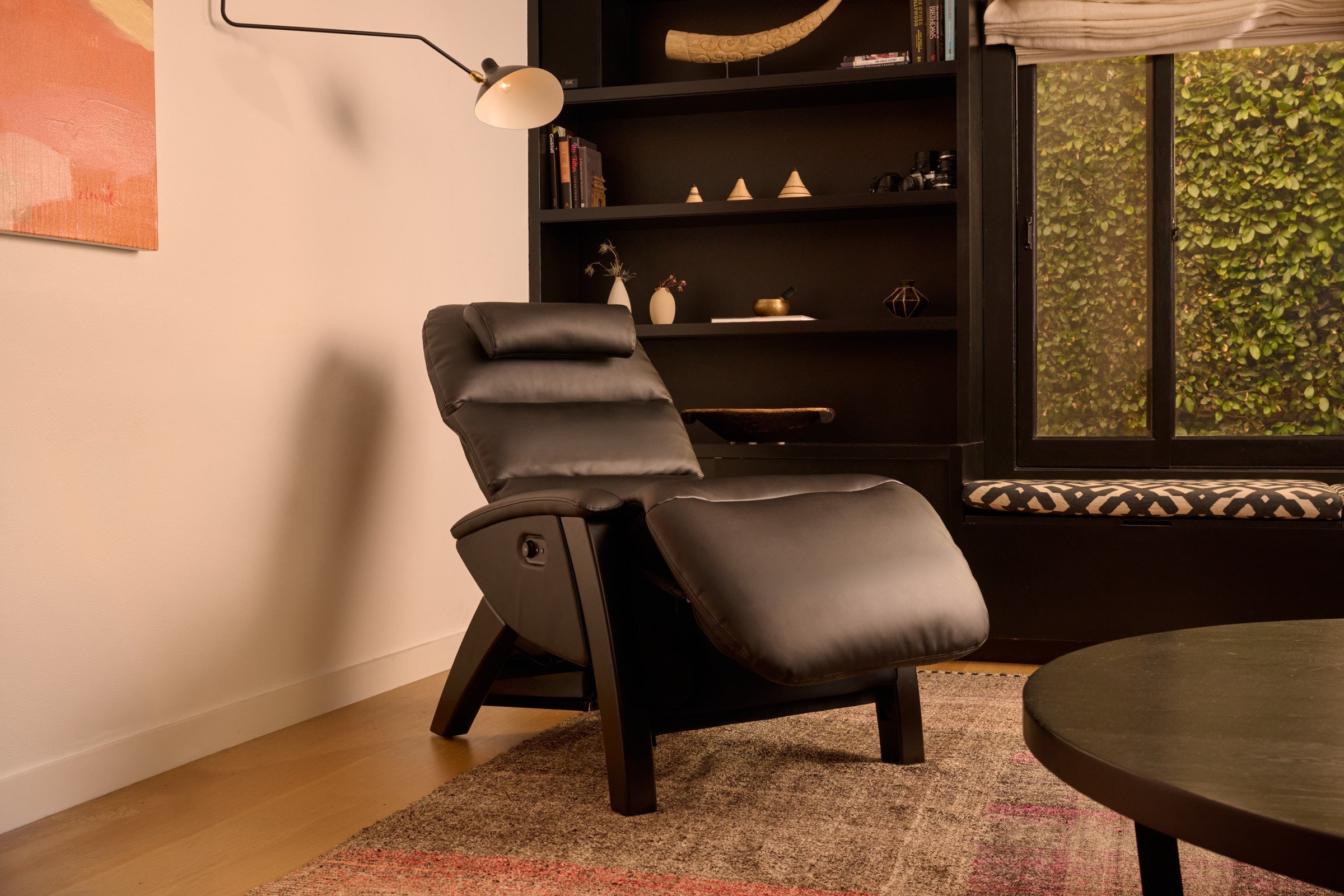 svago zero gravity recliner in living room