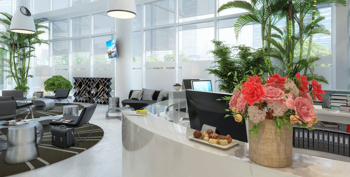 upscale medical office waiting room chairs