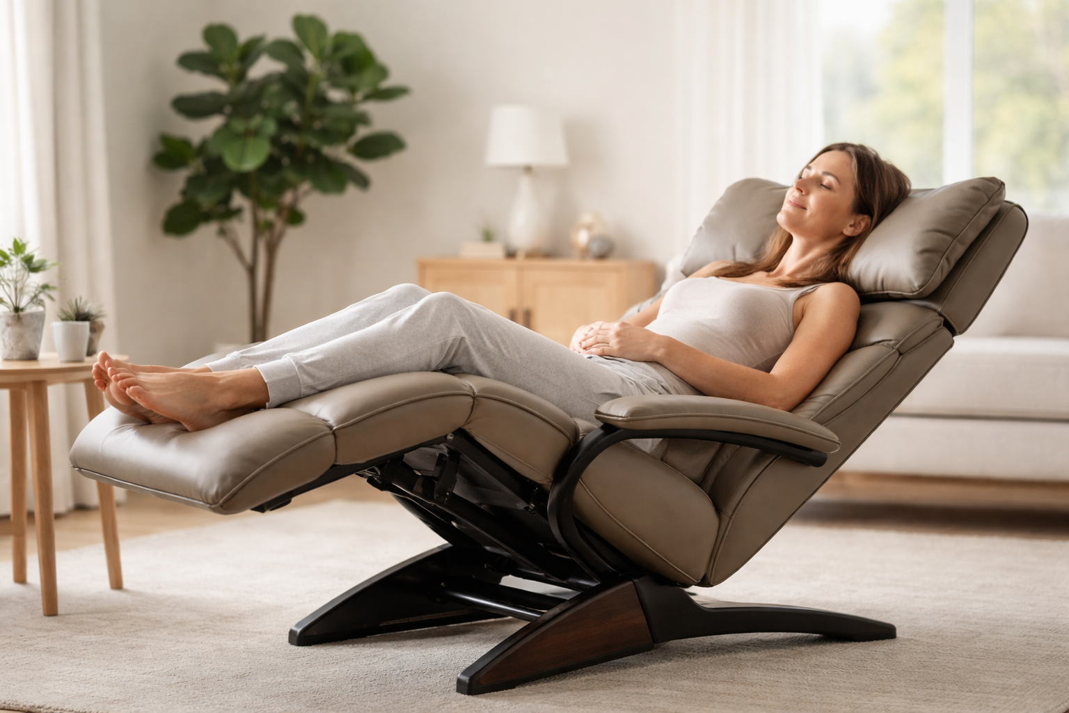 woman-lying-on-zero-gravity-recliner-chair