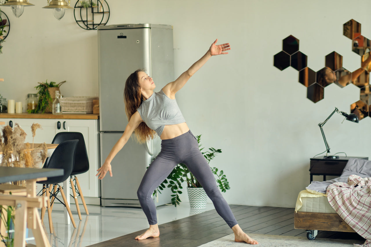 woman using movement therapy