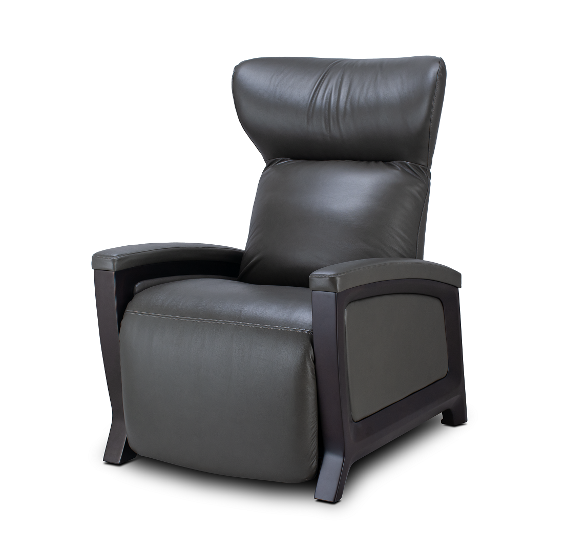 gray Svago motion mastery zero gravity lounge chair front angle