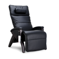 black Svago newton zero gravity lounge chair front angle