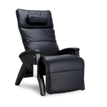black Svago newton zero gravity lounge chair front angle