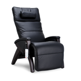 black Svago newton zero gravity lounge chair front angle