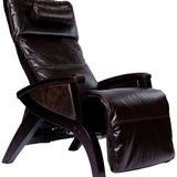 mahogany Svago zero gravity chair front angle