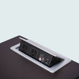 close up of Svago zero gravity side table USB charging station