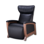 Black Svago motion mastery zero gravity lounge chair front angle