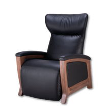Load image into Gallery viewer, Black Svago motion mastery zero gravity lounge chair front angle