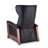 Black Svago motion mastery zero gravity lounge chair back view