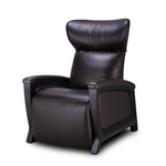 brown Svago motion mastery zero gravity lounge chair front angle