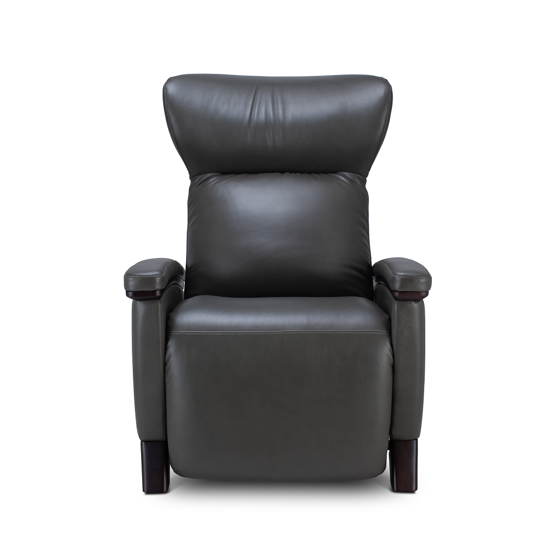 gray upholstered Svago motion mastery zero gravity lounge chair front