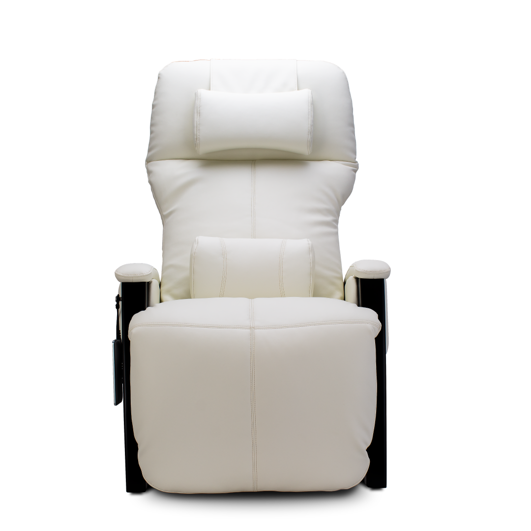 snowfall white svago ZGR zero gravity recliner front view