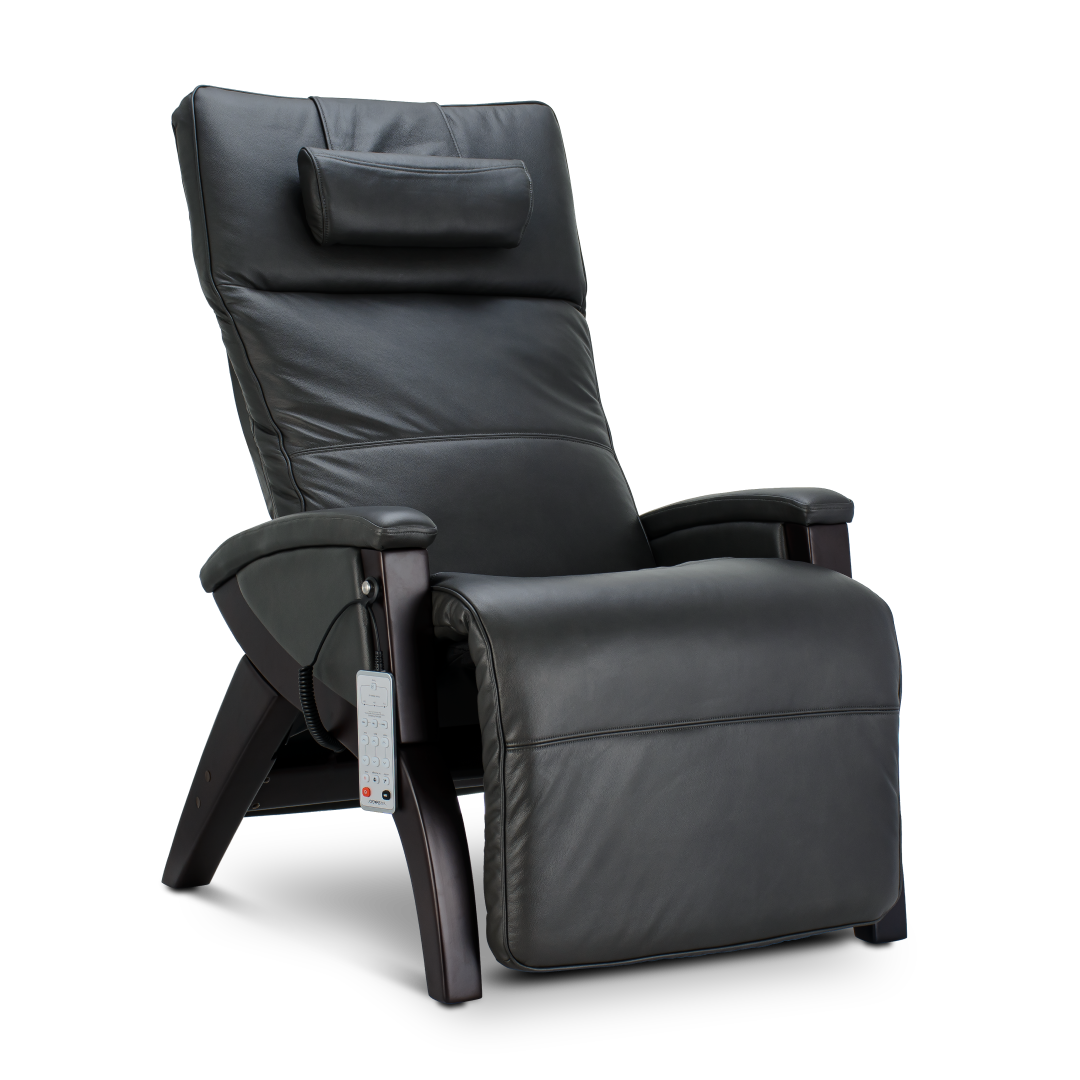gray Svago zero gravity chair front angle
