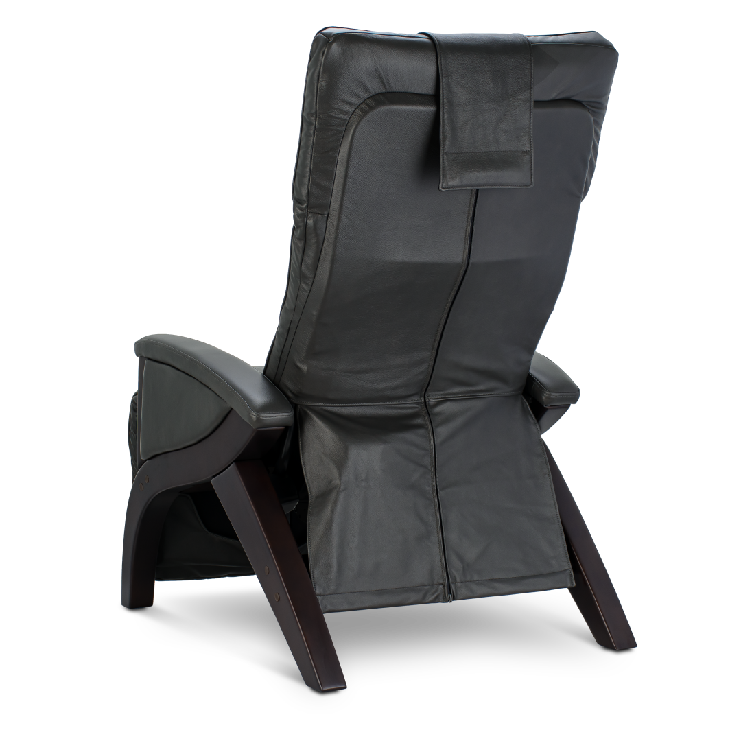 gray Svago zero gravity chair back angle view