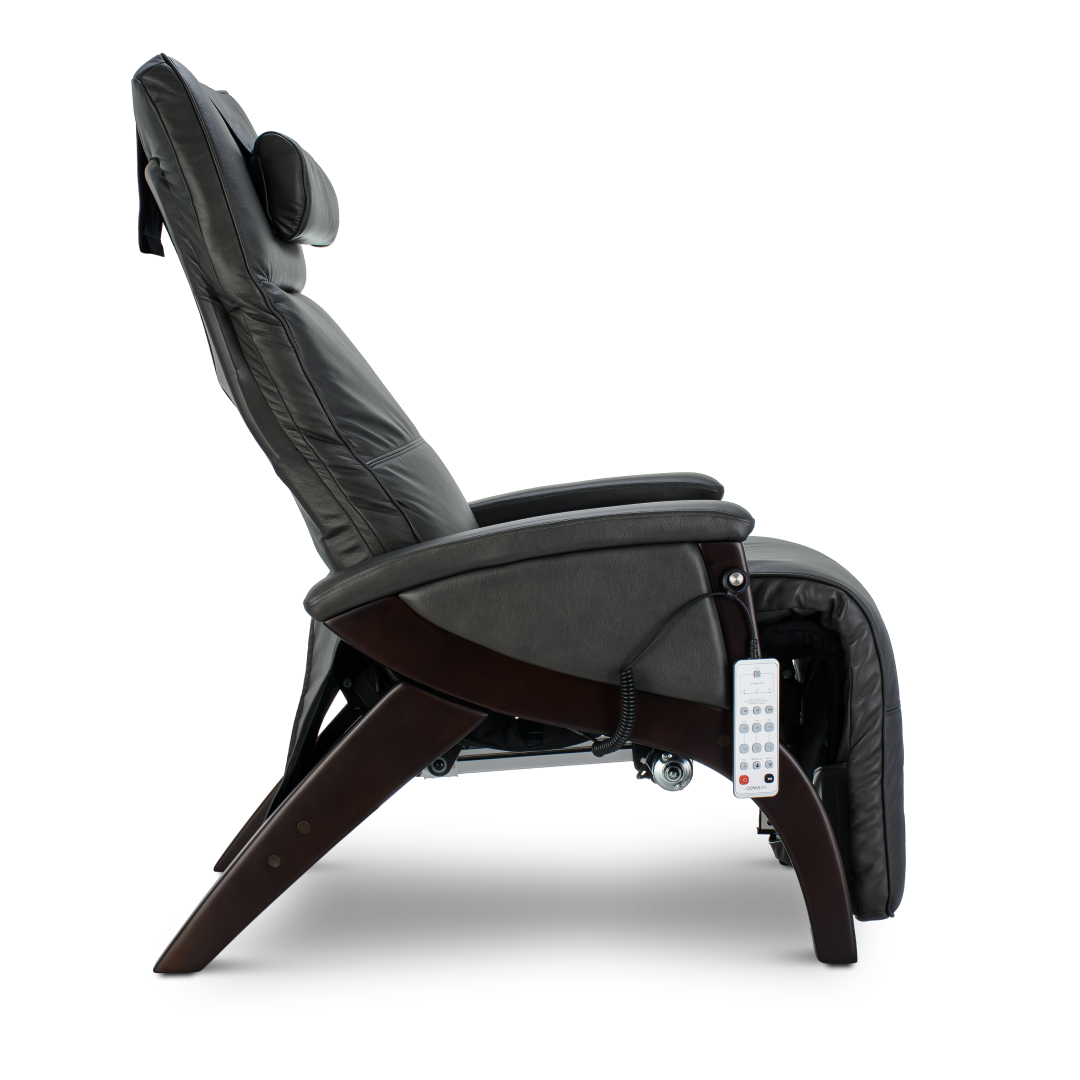gray Svago zero gravity chair side view